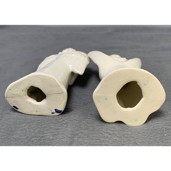 Vintage Ceramic Angel Figurines Set of 2 - Picture 3 of 6